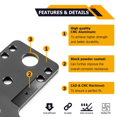 UTV Universal 6-LED License Plate Bracket Holder For Yamaha YXZ1000R/Wolverine - 第 5/9 張圖片