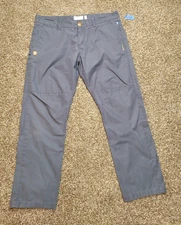 Fjallraven Sormland Tapered G-1000 Pants Men 34x28 Gray $150 Gorpcore