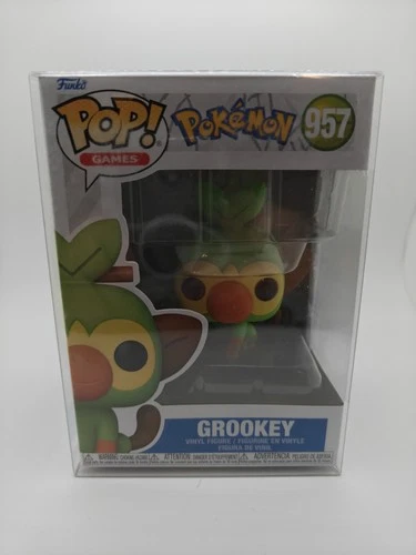 Funko POP! Games Pokemon Grookey Figure #957 With Protector