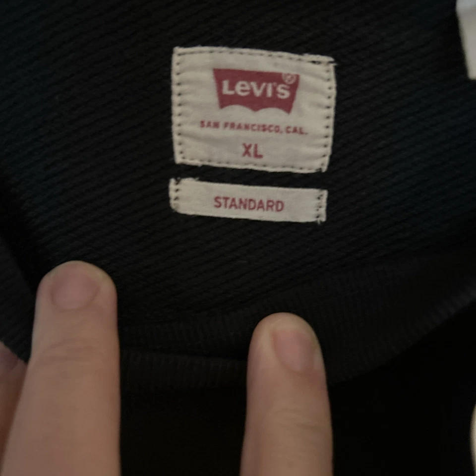 Levi’s XL Men’s Black Sweatshirt. New With Tags. Black. Logo - Image 4 of 4