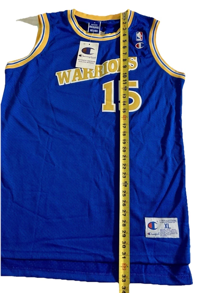Camiseta deportiva Latrell Sprewell Golden State Warriors Champion para hombre XL NUEVA CON ETIQUETAS rara Capitán Foto 3 de 4
