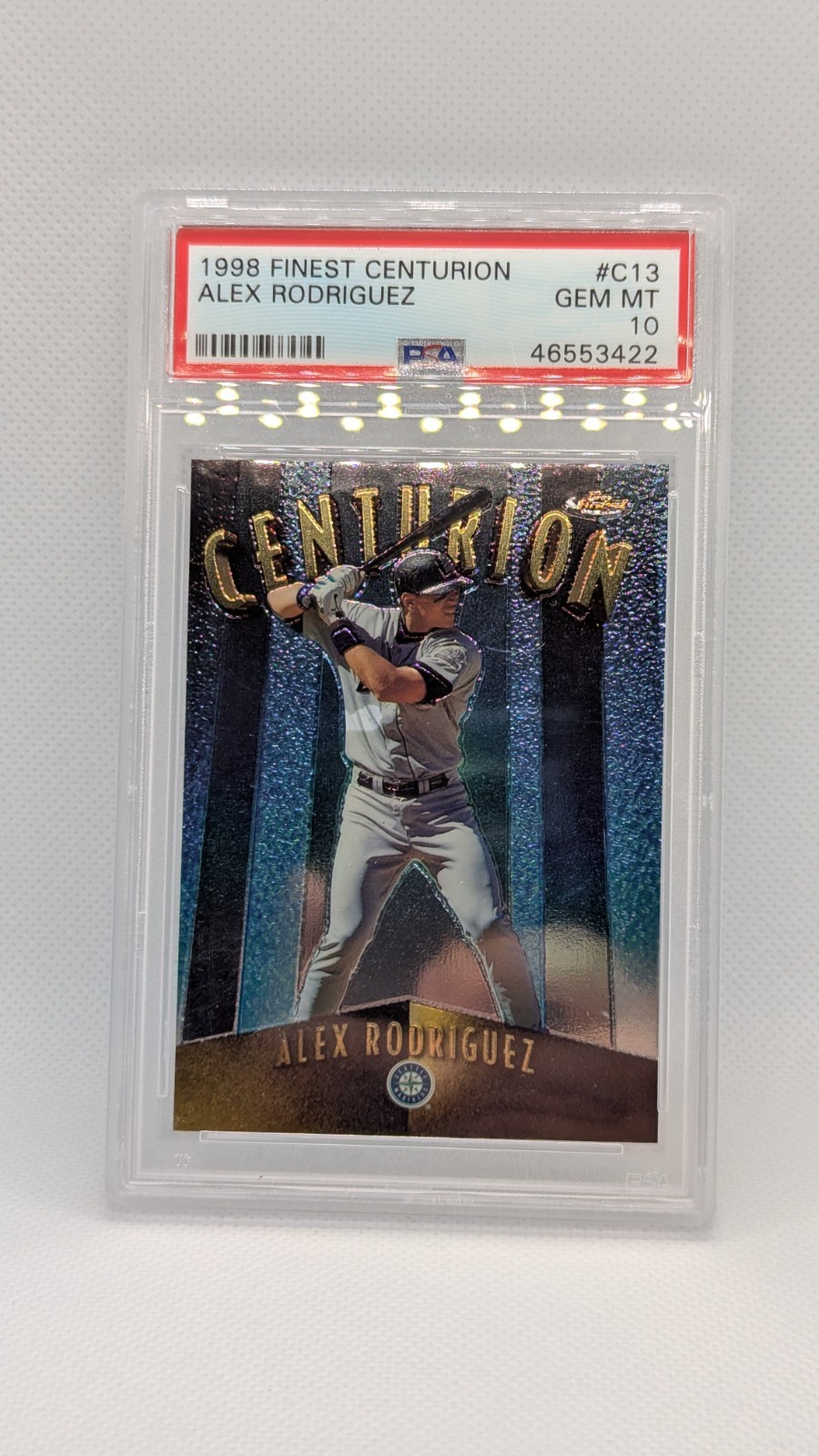 1998 Topps Finest - Centurions Alex Rodriguez #C13 /500 PSA 10