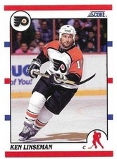 KEN LINSEMAN 1990-91 SCORE CARD NEAR MINT CONDITION