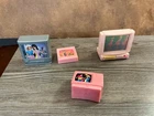 Vintage Mattel Barbie Doll TV Television Wind Up TV 4 Piece Lot