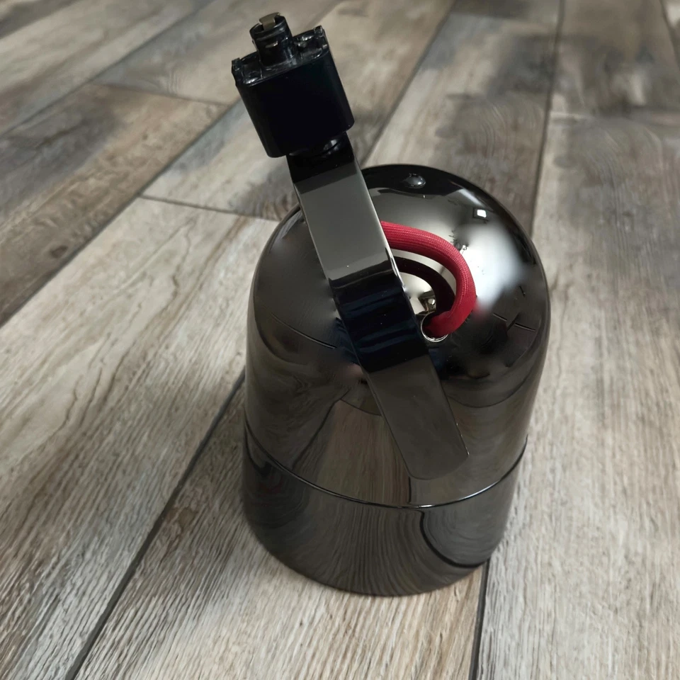 Lote de accesorios de iluminación de pista Power-Trac cromo negro Halo Cooper Lighting L855BC Foto 2 de 4