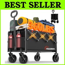 Sturdy Utility Wagon for Gardening  Outdoor Activities