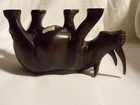 Wood Rhino, Hand Made In Kenya, Displays Very Nice, Teak ? 8 Inches Tail to Horn — photo 6