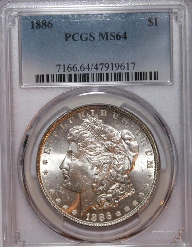 1886 Morgan Silver Dollar - PCGS MS64 - #0879E