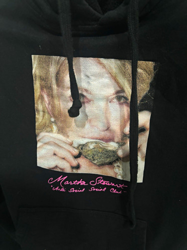Anti Social Social Club x Martha Stewart Black Graphic Pullover Hoodie S