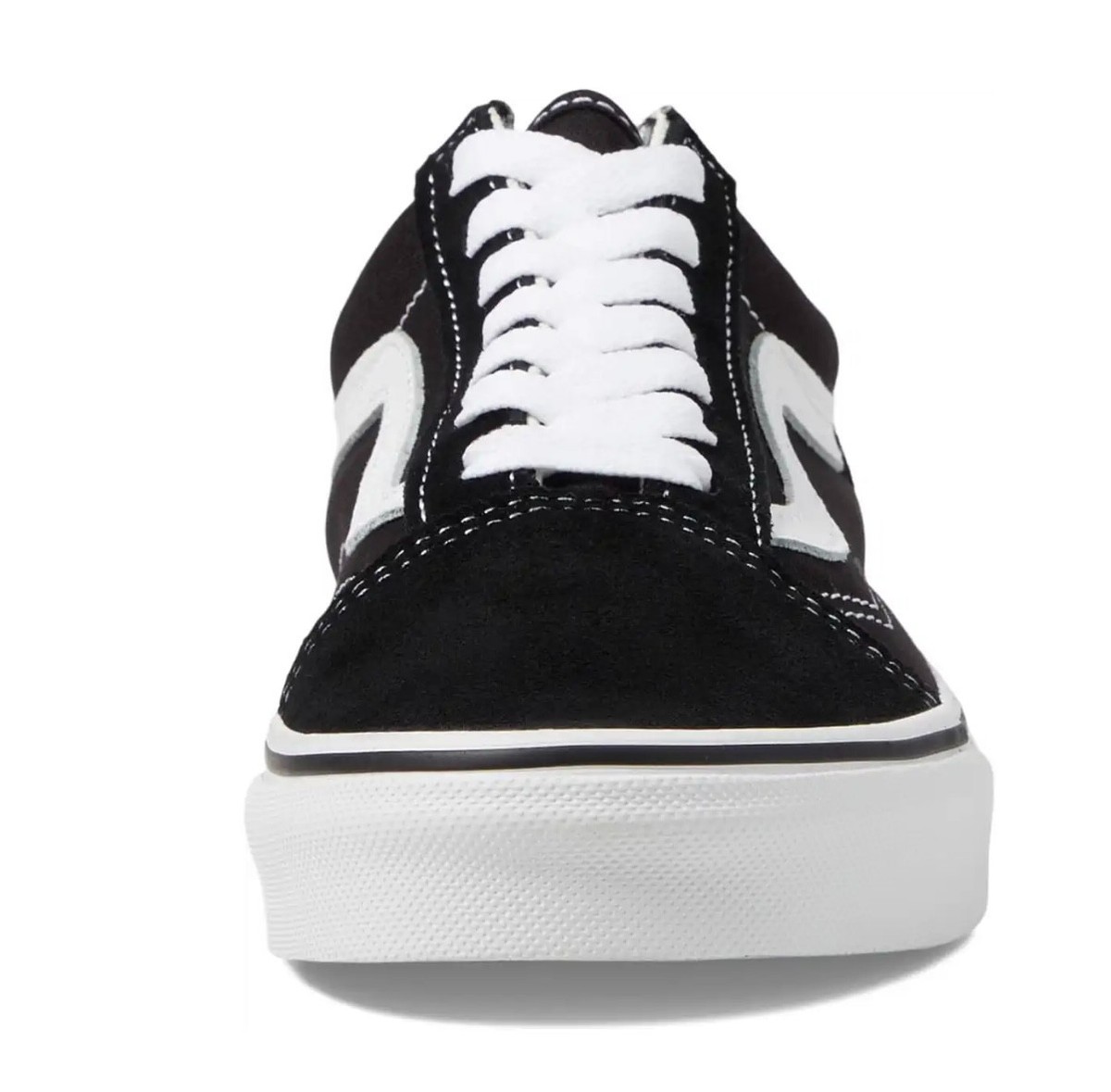 VAN\'S Classic Old Skool Black & White Canvas Suede Shoes Men\'s 7/Women\'s 8.5 Vans Unisex Classic Old Skool Canvas Shoes - Black/ True  main image 2