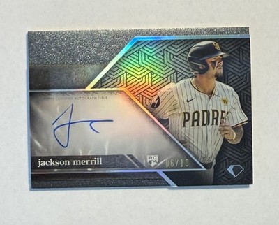 Jackson Merrill 2024 Topps Diamond Icons #ACC-MER Auto /10 RC Rookie Padres