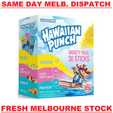 HAWAIIAN PUNCH LEMONADE ZERO SUGAR FREE Drink Mix (3 MIX FLAVOURS) - 30 Servings