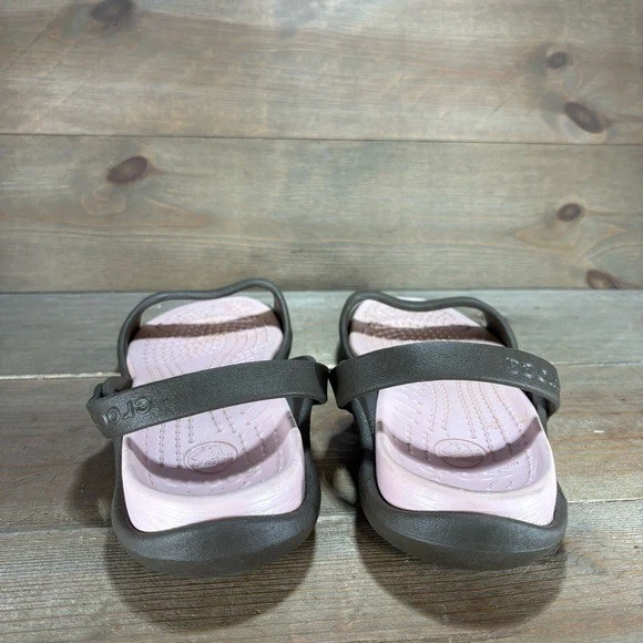 crocs cleo womens size 10 shoes brown slip on comfort sandals - Image 4 of 4