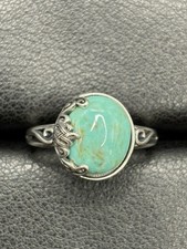 New Condition Sterling Silver Genuine Turquoise Ring Size 7 B12