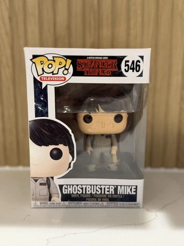 NEW In Box Funko Pop! Vinyl! Television Stranger Things Ghostbuster Mike # 546