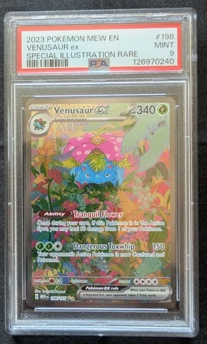 Pokémon TCG - SV 151 Venusaur ex #198/165 SIR - PSA 9 MINT - ** FREE SHIPPING **