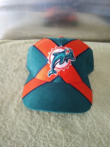 Vintage Annco Miami Dolphins Striped Logo Hat NWT