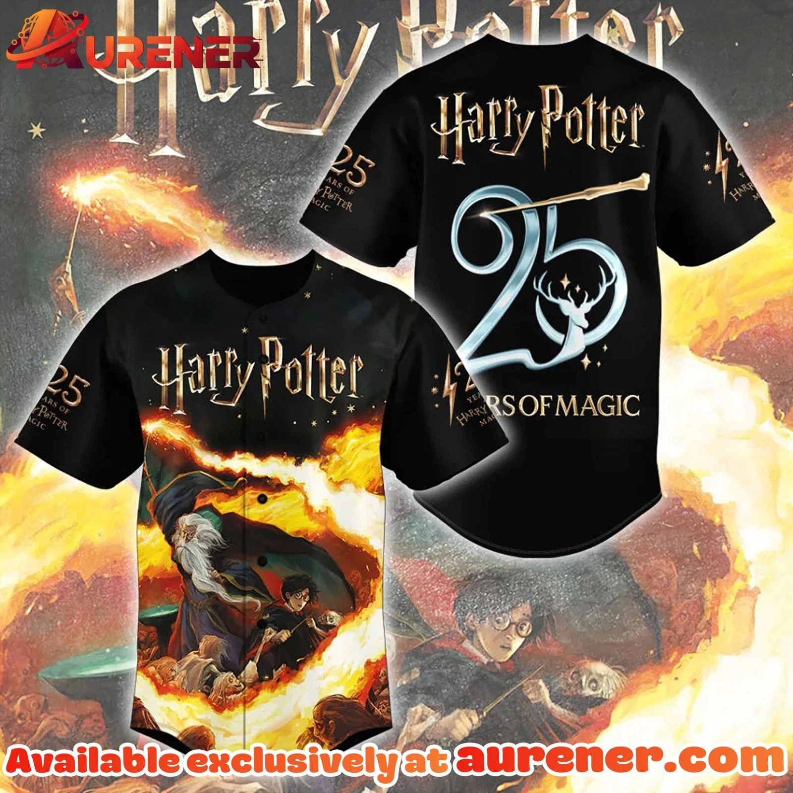 Harry Potter 25th Anniversary 2026 Baseball Jersey Gift For Fan
