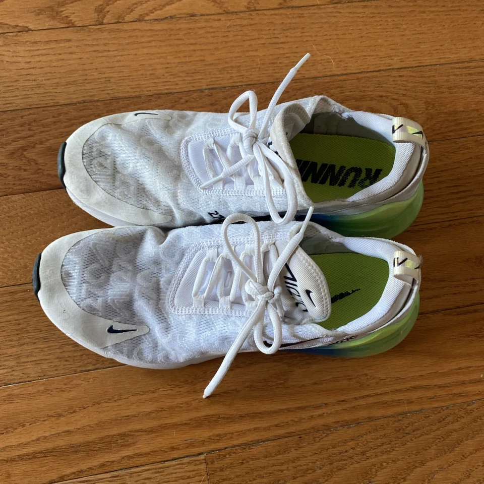 Zapatos para mujer Nike verde blanco malla lisa Air Max 270 talla 11,5 Foto 2 de 4
