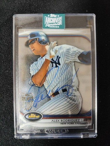 2012 Topps Finest Archives Alex Rodriguez New York Yankees Auto 1/1 #2 - Picture 13 of 24