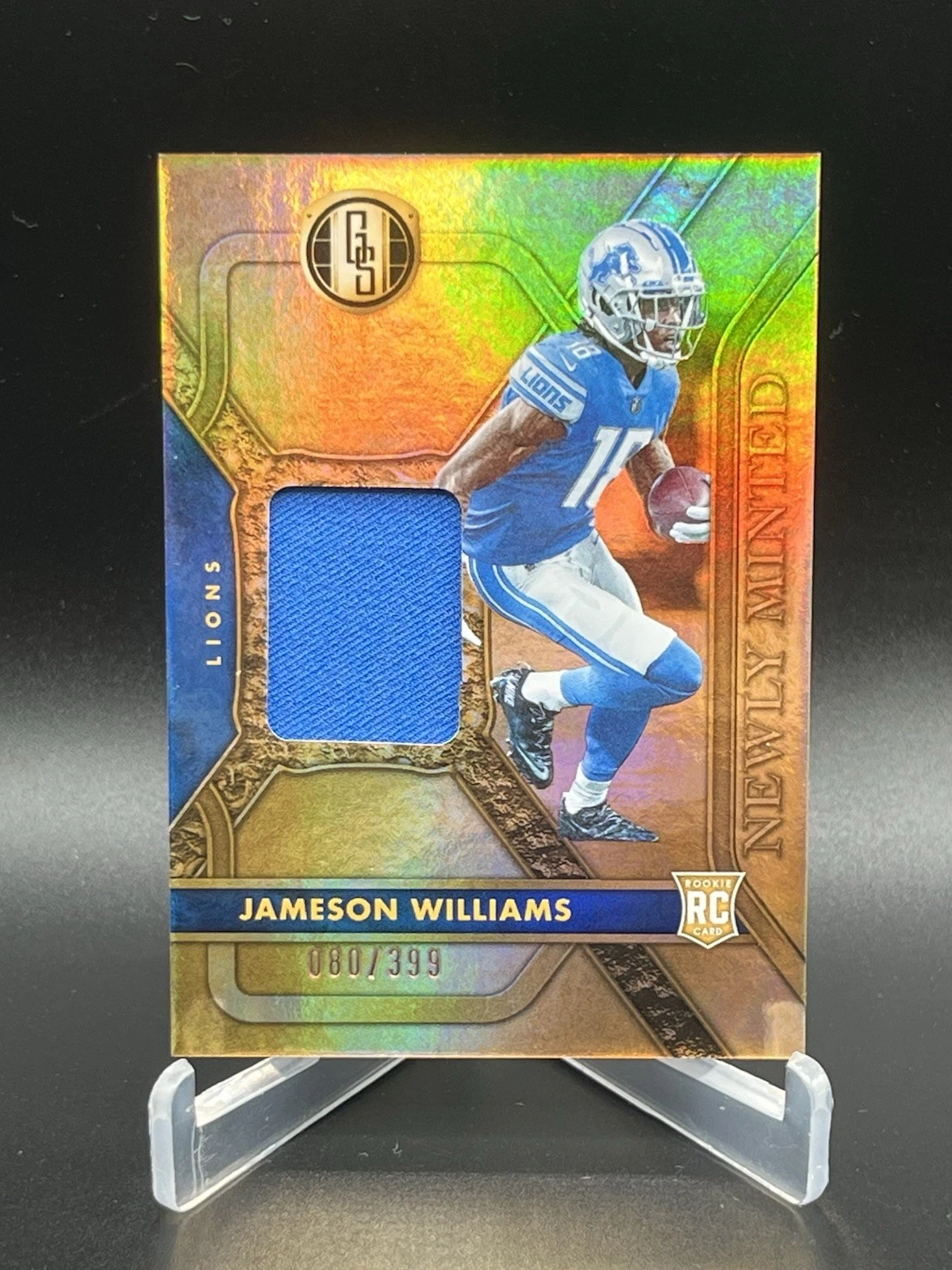Jameson Williams Panini Gold Standard Newly Minted Memorabilia #NMMJWI Base