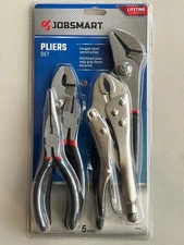 JobSmart 1700779 5 Piece Pliers Set, forged steel construction 