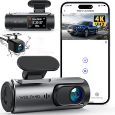 Dash Cam Front and Rear, 4K 1080P Dual Car Camera, Parking Monitor, Loop Recordi