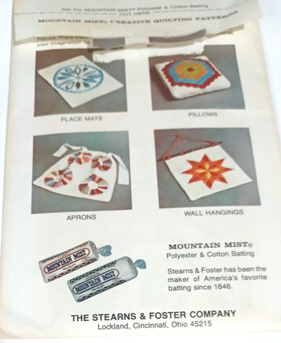 Vintage Mountain Mist Creative Quilting Pattern No. 75 Dresden Plate Template - Picture 6 of 9