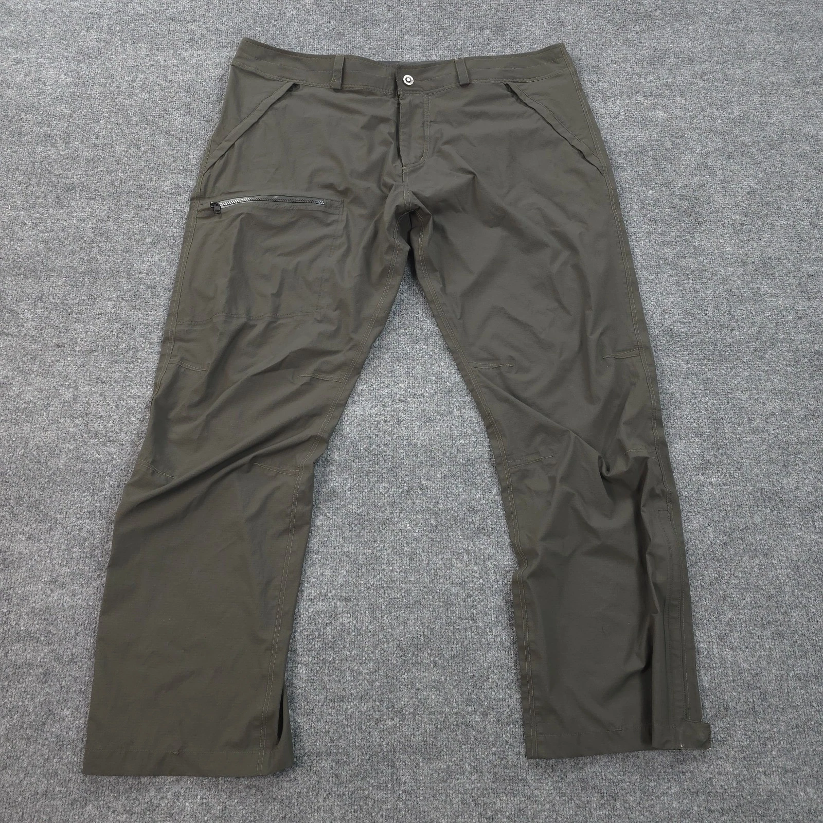 Kuhl Pants Mens 42x32 Green Jetstream Rain Pant Performance Hike Camp Outdoors