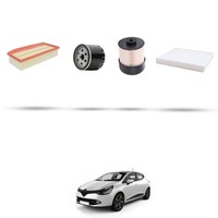 Hoffcar Wartungsset - 4 Filter FüR Renault Clio IV 1.5 DCI 55KW Ab 2012