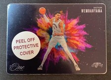 2024-25 Panini One And One Victor Wembanyama #13 Black Color Blast Case Hit SSP