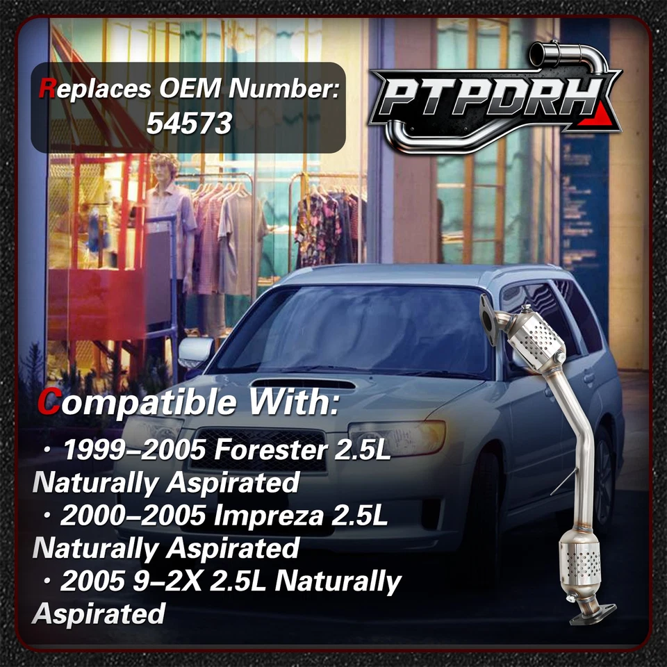 Convertidor catalítico para Subaru Forester 1999-2005, 2000-2005 Legacy 2,5 L EPA Foto 2 de 4