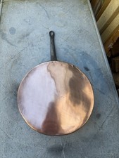 Vintage French Copper Tin Lined Frying Pan 1.5kg