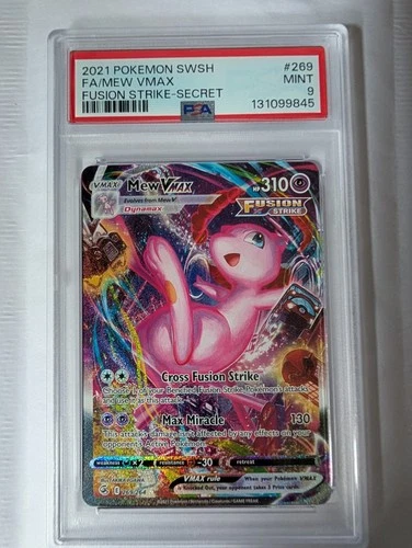 Fusion Strike Mew VMAX Card 269/264 PSA 9