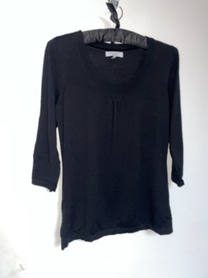 Laura Ashley Pullover schwarz 100% Merinowolle