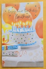 Enjoy Your Birthday Brother Large Format Gree...