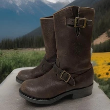 Chippewa 27921 Engineer Boots US9E Bomber Leather Made in USA