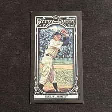 2013 Topps Gypsy Queen Whitey Ford Mini Black #/199 Yankees