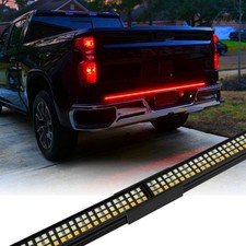 60 3Row LED Tailgate Light Bar Brake Turn Reverse Truck Strip Splicing Aluminum
