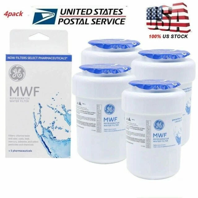 4 PACK New GE MWF GWF 46-9991 MWFP Smart Water Fridge Water Filter
Opens in a new window or tab