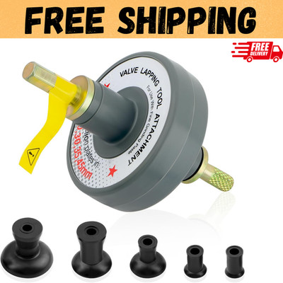 Valve Lapping Tool Kit Valve Lapping Tool & Compound Kit with 5 Suction Plate...