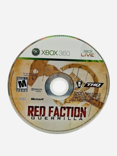 Red Faction Guerrilla Xbox 360 Juego Disco Solo Mundo Abierto Aventura Microsoft Diversión - Imagen 1 de 3