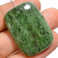 Natural Ruby Zoisite Radiant Cabochon Drilled Gemstone 38 Ct. 31X22X4 mm A-23797
