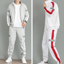 Mens Tracksuit Sweatsuits 2 Piece Casual Jogging Full Zip Athletic Sport Sets