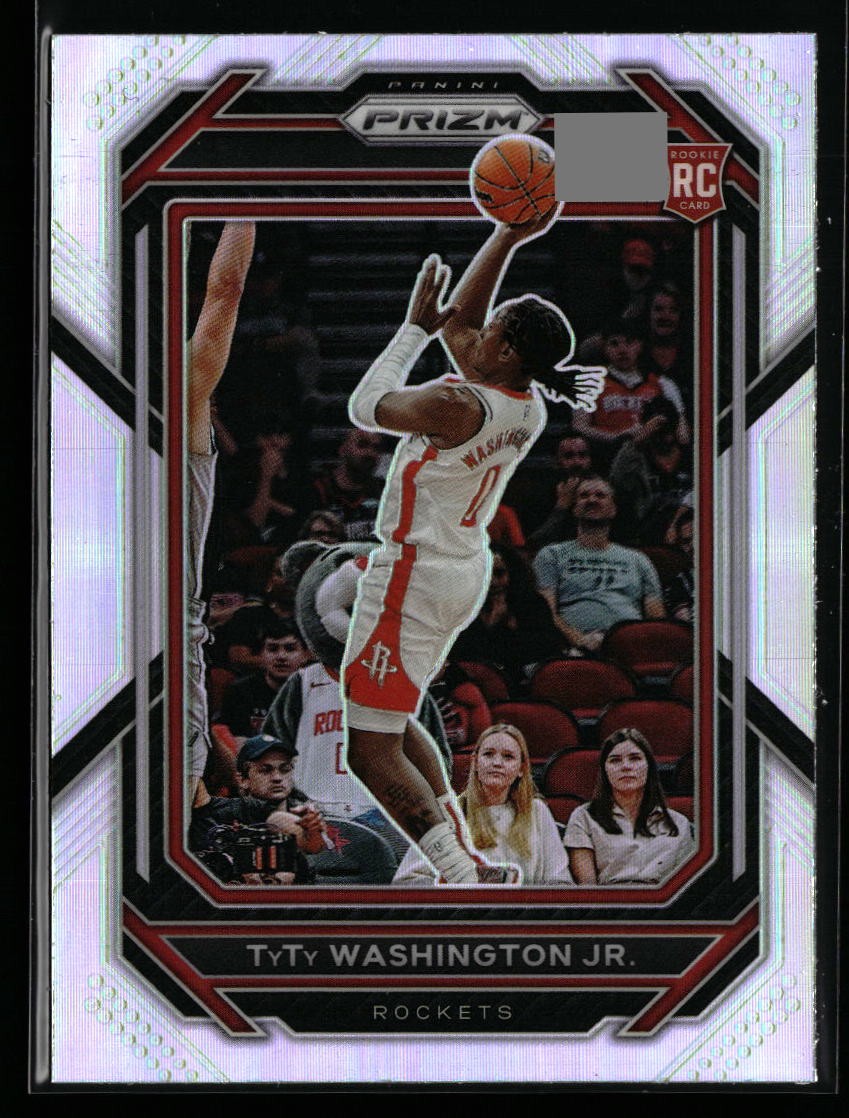 TyTy Washington Jr. 2022-23 Panini Prizm #243 Prizms Silver Rookie Rockets