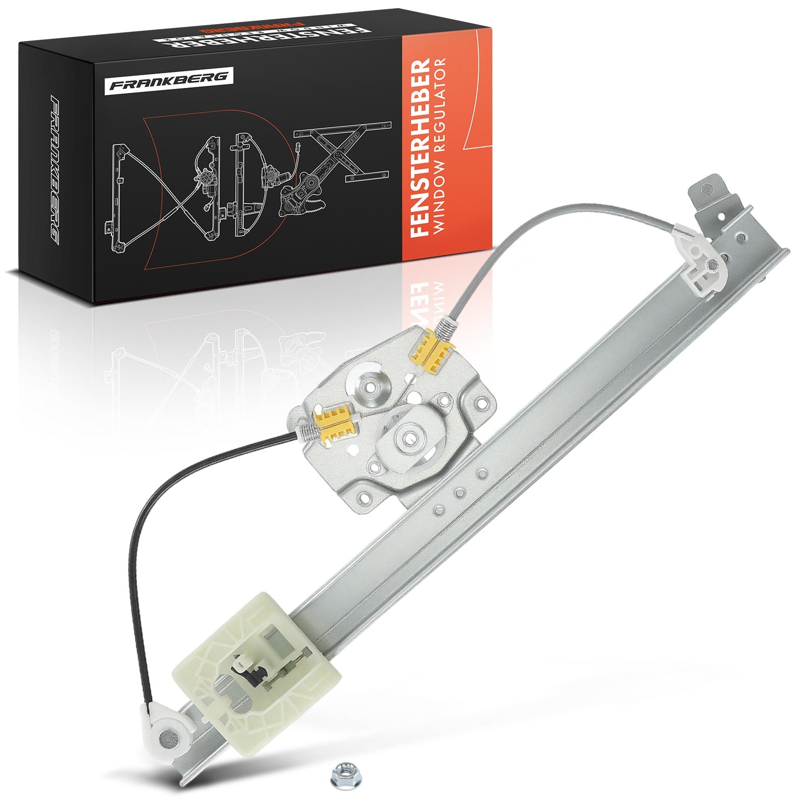 FRANKBERG Power Electric Window Regulator without Motor for Front Right