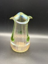Kralik Bohemian Iridescent Art Glass Vase Tadpoles, c.1900/ Glows