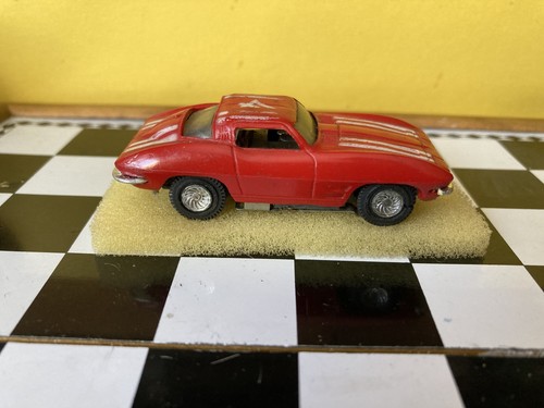 Rare Vintage Marx HO 1:87 Scale Red/White Trim #4 Corvette!! | eBay