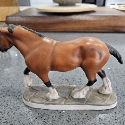 Franklin Mint Shire Pferd Figur mit Zertifikat neuwertig ohne Karton