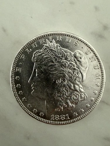 1881-O MORGAN DOLLAR  BU MS/MS+